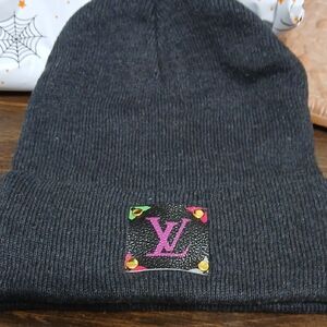 Designer Inspired  Charcoal Knit Beanie Unisex